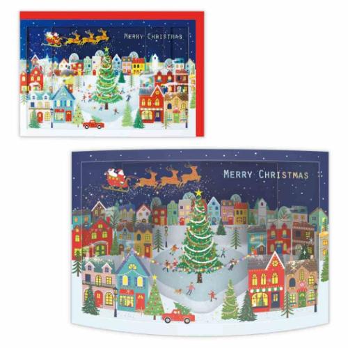 クリスマスカードの額　大型 楽天市場】とびだす！クリスマスカード 1個入 / クリスマス メッセージ
