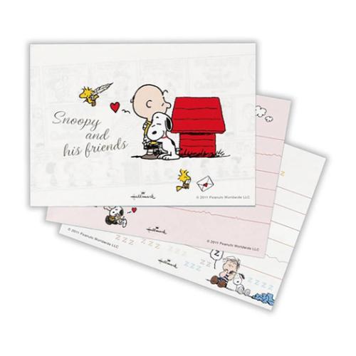 ひとことふたこと箋 便箋 スヌーピー ピーナッツ ひとことSNコミックホワイト3 日本ホールマーク ミニ便せん キャラクター メモ帳
