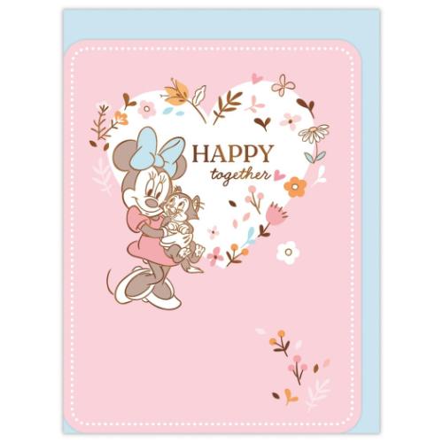 ミッキー＆フレンズ ミニーマウス キャラクター メッセージカード