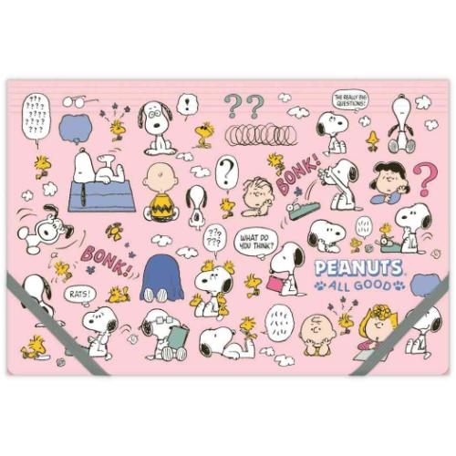 スヌーピー ピーナッツ キャラクター クリアファイル クリアフォルダ A5 Peanuts All Good SNAG THINK