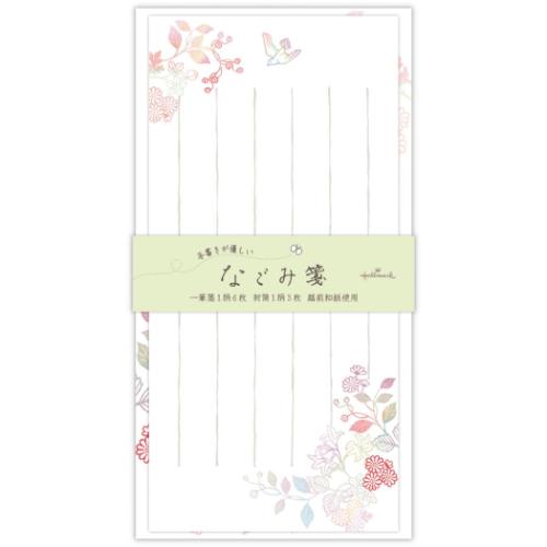 レターセット 一筆箋＆封筒セット なごみ箋 花鳥 日本ホールマーク