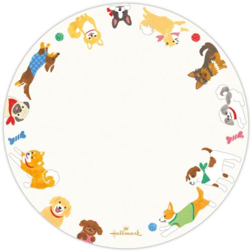 手渡し手紙セット ミニメッセージカードセット いぬ 犬 日本ホールマーク ミニ便箋＆ミニ封筒