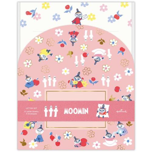手紙セット レターセット ムーミン MOADレッド 北欧 日本ホールマーク 便箋＆封筒