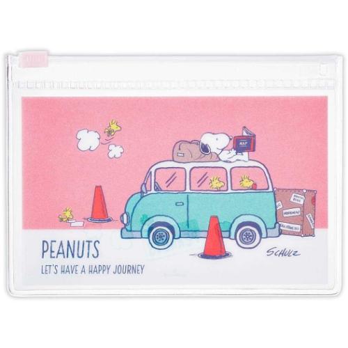PEANUTS スヌーピー スライダーケース フラットポーチ SNセットHJ車 