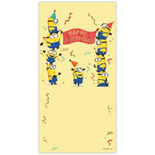 ミニオンズ ユニバーサル映画 キャラクター 祝儀袋 お誕生日御祝 封筒 MN誕生日ミニオン パーティー 日本ホールマーク