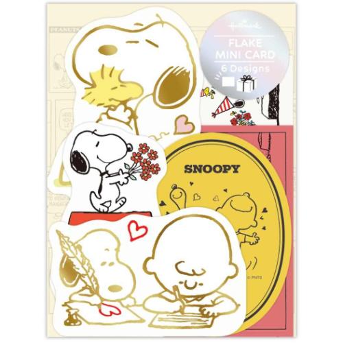 ミニカード ミニフレークカード 仲間たち スヌーピー ピーナッツ 日本ホールマーク