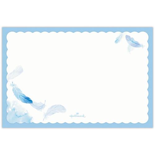 ダイカット ミニメッセージカードセット メッセージカード＆封筒 フェザー 日本ホールマーク 多目的