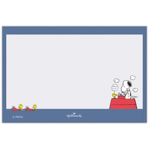 メッセージカード＆封筒 ミニメッセージカードセット スヌーピー ピーナッツ Happiness is Red TYPEWRITER 日本ホールマーク 多目的