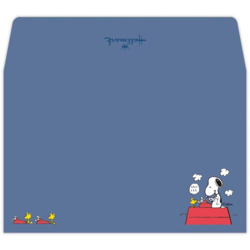 メッセージカード＆封筒 ミニメッセージカードセット スヌーピー ピーナッツ Happiness is Red TYPEWRITER 日本ホールマーク 多目的