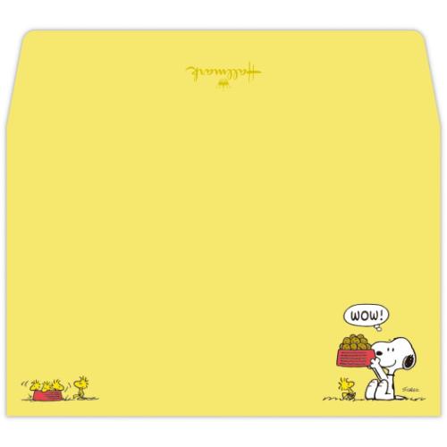 メッセージカード＆封筒 ミニメッセージカードセット スヌーピー Happiness is Red DISH 日本ホールマーク ピーナッツ