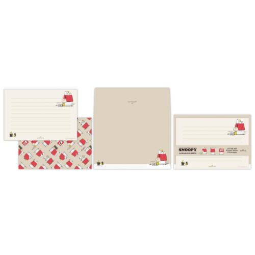 手紙セット 便箋＆封筒セット ピーナッツ スヌーピー Happiness is Red HOUSE 日本ホールマーク かわいい