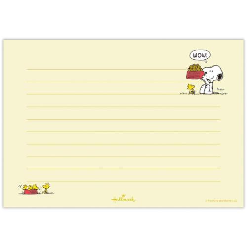 手紙セット 便箋＆封筒セット スヌーピー Happiness is Red DISH 日本ホールマーク ピーナッツ かわいい