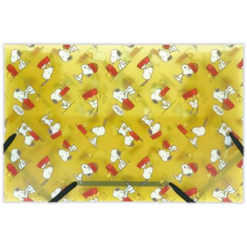 クリアファイル クリアフォルダ A5 Happiness is Red DISH スヌーピー