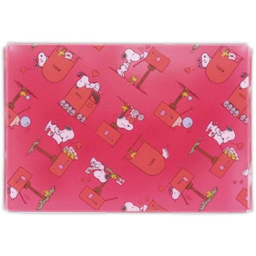 スヌーピー キャラクター ファイルボックス カードケース Happiness is Red POST ピーナッツ グッズ