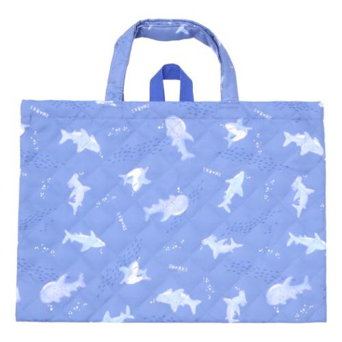 ジュニアお稽古かばん キルトレッスンバッグ サメ 新入学 ニシオ 新学期準備雑貨