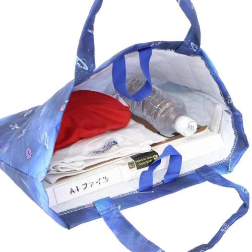 ジュニアお稽古かばん キルトレッスンバッグ 新入学 宇宙 ニシオ 新学期準備雑貨
