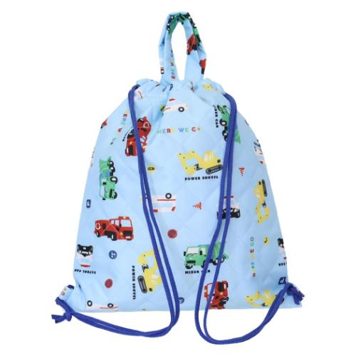 体操服かばん キルトナップサック 車 新入学 ニシオ 新学期準備雑貨