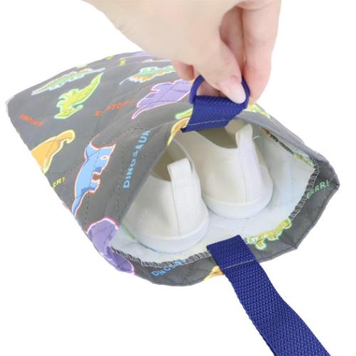 体育館靴入れ キルトシューズケース 恐竜 新入学 ニシオ 新学期準備雑貨