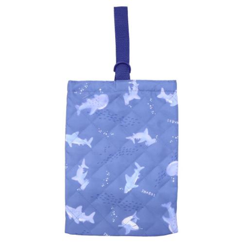 体育館靴入れ キルトシューズケース サメ 新入学