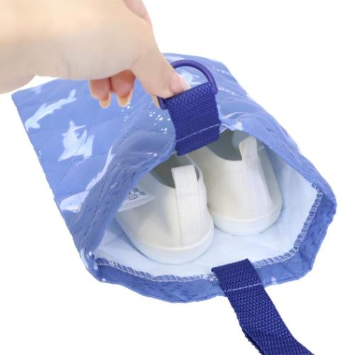 体育館靴入れ キルトシューズケース サメ 新入学