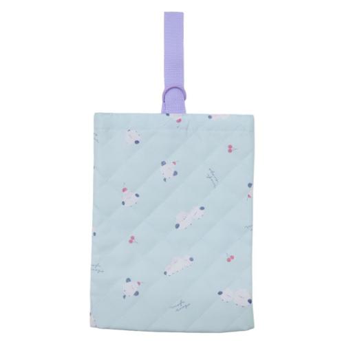 体育館靴入れ キルトシューズケース シマエナガ 新入学