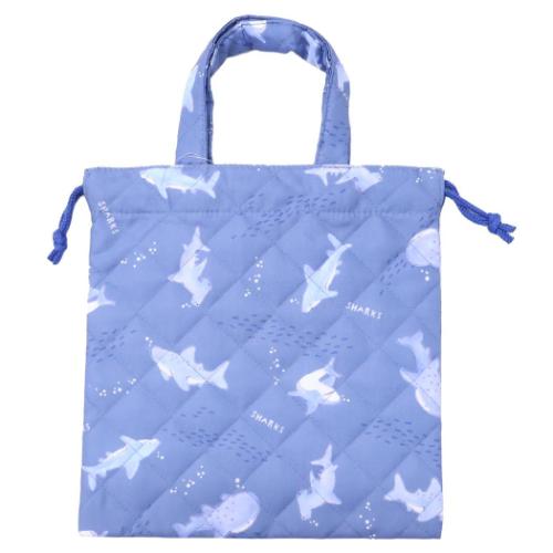 ミニキルト巾着 ミニきんちゃく 新入学 サメ ニシオ 新学期準備雑貨