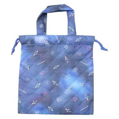 ミニキルト巾着 ミニきんちゃく 新入学 宇宙 ニシオ