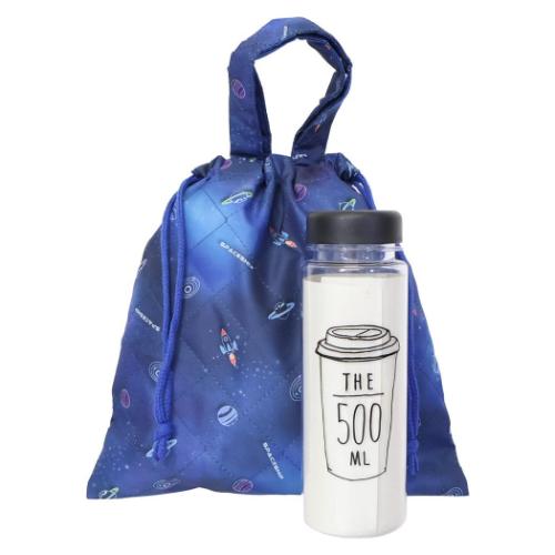 ミニキルト巾着 ミニきんちゃく 新入学 宇宙 ニシオ