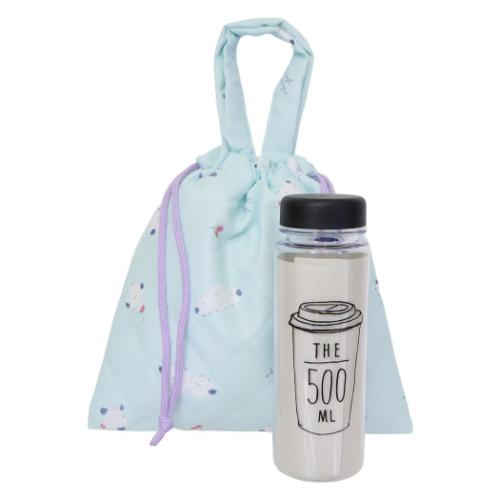 ミニきんちゃく ミニキルト巾着 シマエナガ 新入学 ニシオ 新学期準備雑貨