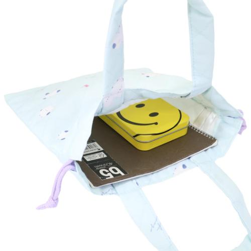 ミニきんちゃく ミニキルト巾着 シマエナガ 新入学 ニシオ 新学期準備雑貨