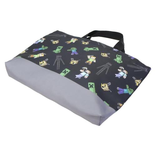 マインクラフト Minecraft ゲームキャラクター お稽古かばん レッスンバッグ ブラック 新入学 ニシオ