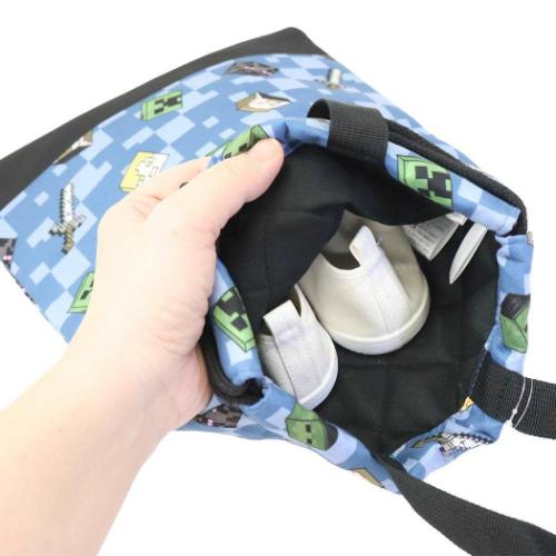 マインクラフト グッズ シューズバッグ Minecraft ゲームキャラクター 巾着シューズケース