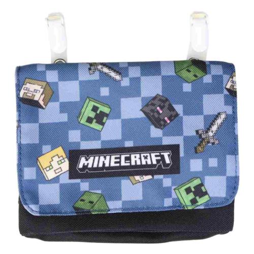 マインクラフト Minecraft ゲームキャラクター クリップポケット マルチポケットバッグ ブルー 新入学