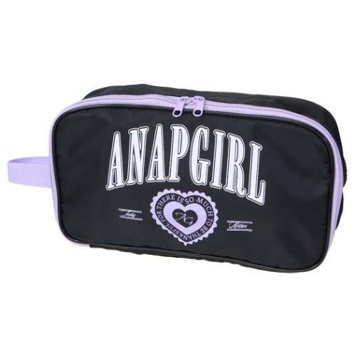 ラウンドシューズケース 体育館靴入れ 新入学 ANAP GIRL アナップガール ニシオ