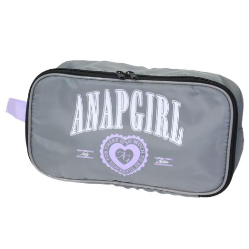 ラウンドシューズケース 体育館靴入れ 新入学 ANAP GIRL アナップガール ニシオ