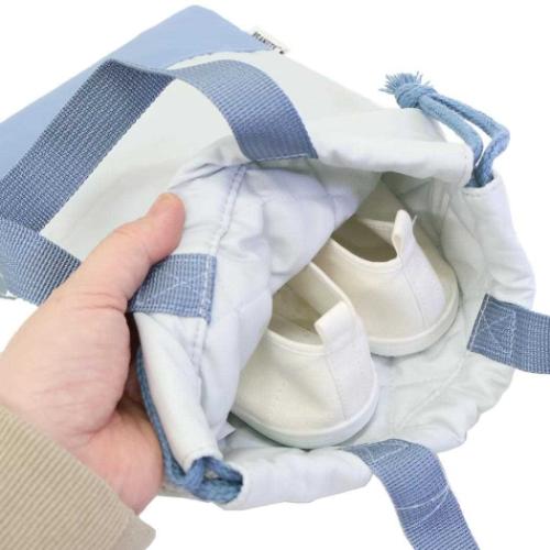 スヌーピー シューズバッグ シューズケース ブルー 新入学 ピーナッツ ニシオ