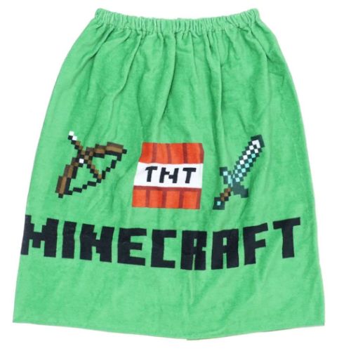 マインクラフト 巻きタオル60cm Minecraft ラップタオル ゲームキャラクター MNC-MT60-2304｜cinemacollection