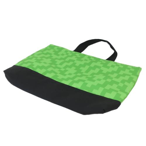 まいね様オーダー品　レッスンバッグ マインクラフト レッスンバッグ 低学年 お稽古かばん グリーン 新入学