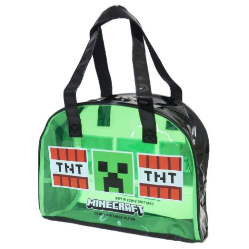 ボストンビーチバッグ プールバッグ マインクラフト Minecraft グリーン ニシオ 海プール サマーレジャー用品
