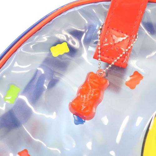 プールバッグ ボストンビーチバッグ HARIBO ブルー お菓子パッケージ ニシオ 海プール サマーレジャー用品