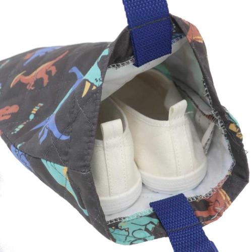 シューズバッグ キルトシューズケース 恐竜 新入学 ニシオ 新学期準備雑貨