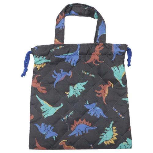 巾着袋 キルトミニ巾着 キルト巾着 恐竜 新入学 ニシオ