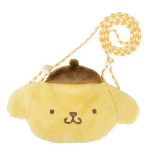 ポムポムプリン ぬいぐるみサコッシュ ミニショルダーバッグ サンリオ キャラクター グッズ