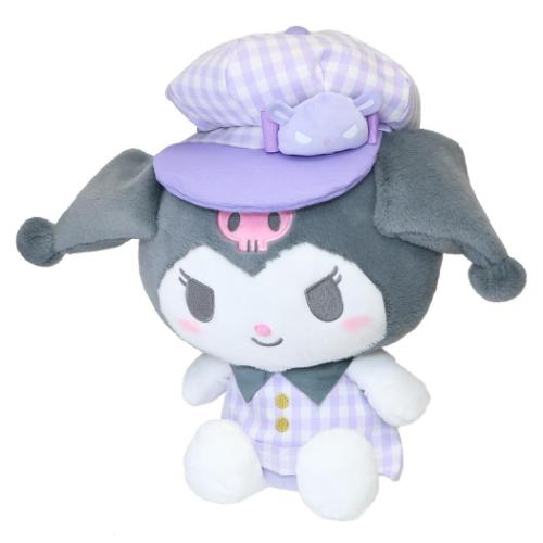 クロミ サンリオ キャラクター ぬいぐるみ ギンガム キャスケット 爆買