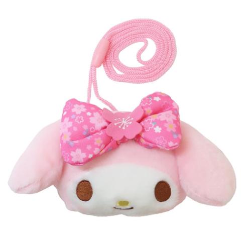 ネックポーチ フェイスポシェット マイメロディ 桜着物 サンリオ ナカジマ ミニポーチ キャラクター