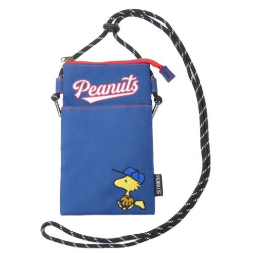 スヌーピー ファスナーサコッシュ ピーナッツ ショルダーバッグ キャラクター WS ベースボール ナカジマ