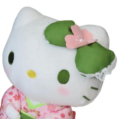 ハローキティ ぬいぐるみ プラッシュドールS 抹茶着物 サンリオ