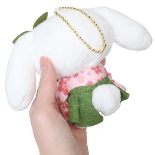 シナモロール ミニぬいぐるみボールチェーン マスコット 抹茶着物