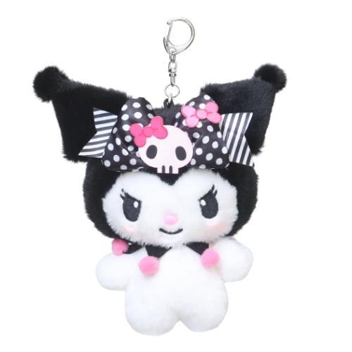 クロミ サンリオ キャラクター ミニポーチ フラットポーチ ピンクブラックパーティ