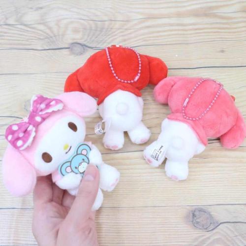 ミニぬいぐるみボールチェーン マスコット マイメロディ ドットリボン
